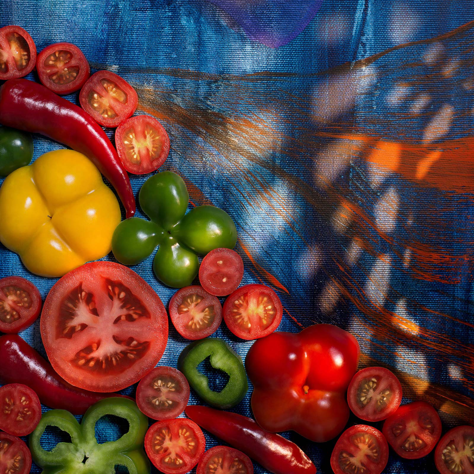 Hortalizas: tomates y pepinos